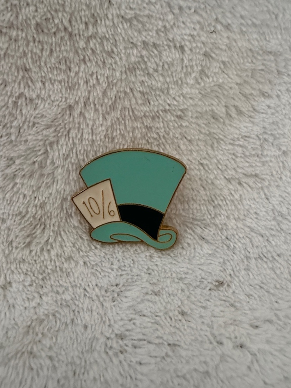 Disney Teal Mad Hatter Top Hat Enamel Pin